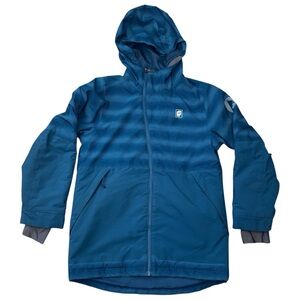 ORAGE Blue Striped Performance Ski Snowboard Winter Jacket